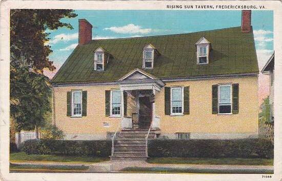 Virginia Fredericksburg Rising Sun Tavern 1941