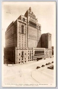 RPPC Royal York Hotel Toronto Canada RPPC Largest In British Empire Postcard C44