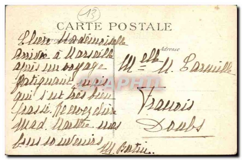 Old Postcard Marseille Le Chateau d'Eau