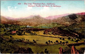 The Loos Telegraph Pass Southern Pacific & Santa Fe Railways c1915