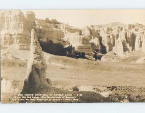 Pre-1949 rppc SILENT SENTINEL IN BADLANDS Rapid City South Dakota SD HM3323