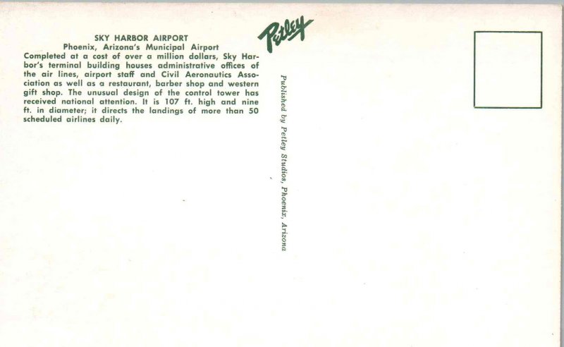 Phoenix, Arizona - The Sky Harbor Phoenix Municipal Airport - c1950