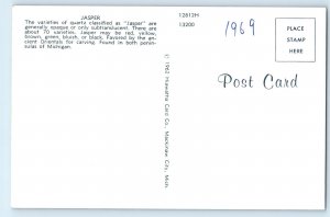 1969 Jasper Stone Opaque Subtranslucent Grand Rapids MI Vintage Postcard