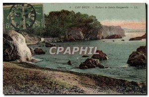 Old Postcard Cape Brown Rocks Saint Marguerite