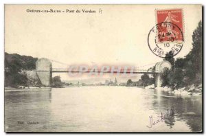 Old Postcard Pont du Verdon Greoux les Bains