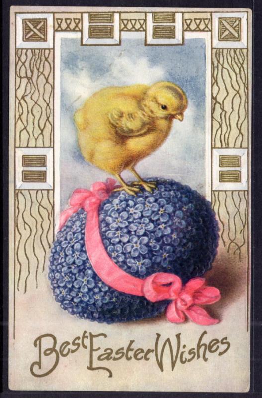 Best Easter Wishes Chick Flower Egg