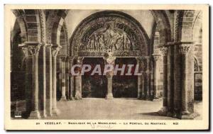 Old Postcard Vezelay Basilica of the Madeleine The Portal Narthex