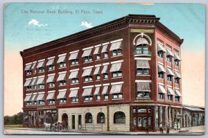 K31/ El Paso Texas Postcard c1910 City National Bank Building 123