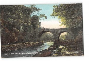 Killarney Kerry County Ireland Postcard 1907-1915 Old Weir Bridge