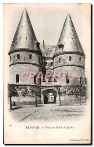 Old Postcard Beauvais Door Courthouse