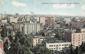 Los Angeles California c1910 Postcard Birdseye View Of A Portion Of Los Angeles