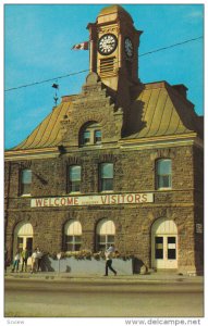 PEMBROKE, Ontario, Canada, 1940-1960's; Town Hall And Old Town Clock