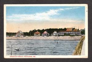 ME View Camps Cottages Crescent Beach Rockland Maine Postcard