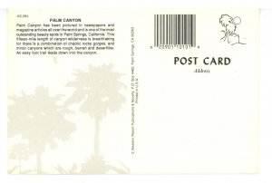 CA - Palm Springs. Palm Canyon (continental size)