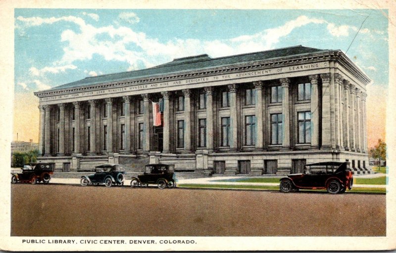 Colorado Denver Civic Center Public Library Curteich