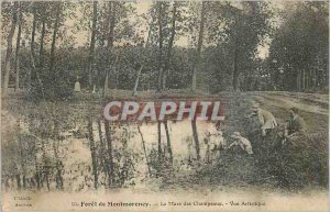 Postcard Old Foret Montmorency La Mare Champeaux Artistic View