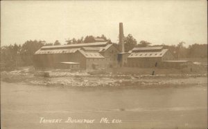 Bucksport Maine ME Tannery Factory c1910 Real Photo Vintage Postcard