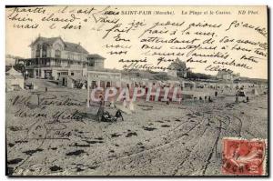 Old Postcard Saint Pair The Beach and the Casino