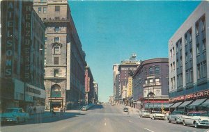 Nebraska Omaha Douglas Street Dunlap Henline autos Postcard 22-6373