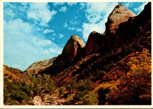 Utah Zion National Park Mountain Of The Sun & Twin Brothers
