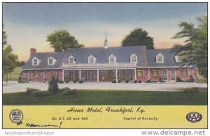 Kentucky Frankfort Hines Motel