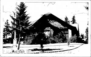 C1930 RPPC Outlook Cabin Jasper Park Lodge Alberta Postcard