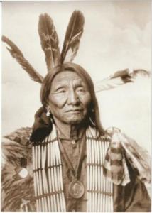 Crazy Bear Lakota Sioux Chief in 1900 ? Modern Postcard