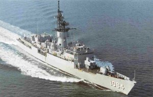 USS McCandless FF-1084 Frigate US Navy Ship postcard 