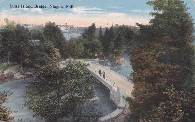 Luna Island Bridge - Niagara Falls NY, New York - pm 1914 - DB