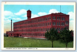 Kirksville Missouri Postcard Friedman Shelby Shoe Factory c1940 Vintage Antique