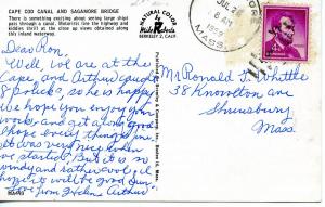 MA - Sagamore, Cape Cod. Sagamore Bridge, Canal