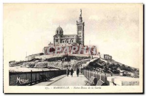 Old Postcard Marseille Notre Dame de la Garde