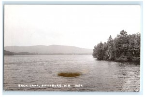 Back Lake Pittsburg NH New Hampshire Real Photo RPPC Postcard (ET12)