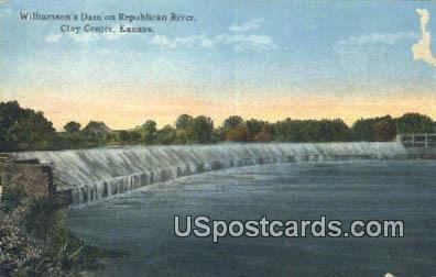 Williamson's Dam, Republican River - Clay Center, Kansas KS  