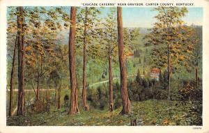 Grayson Kentucky Cascade Caverns Scenic View Antique Postcard K84840