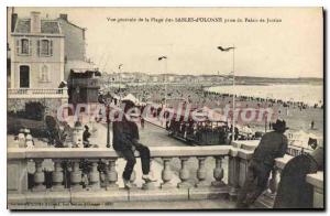 Old Postcard Les Sables D'Olonne Taking From Courthouse