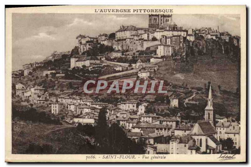 Postcard Old Saint Flour Vue Generale