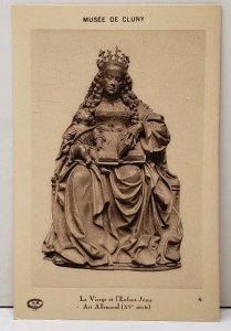 MUSEE  DE CLUNY La Vierge et l'enfant - Jesus - Art Allemand Postcard F2