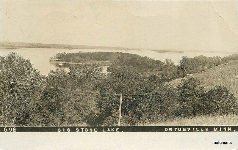 C-1911 Ortonville Minnesota Big Stone Lake RPPC Real photo postcard 7714