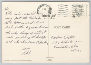 Animal~Cartoon Mosquito~Alaska State Bird~Continental Postcard 