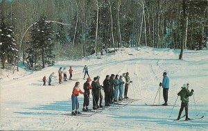 Charlemont MA, Thunder Mountain Ski Area, 1965, Mohawk Trail, Ski School, Skiing