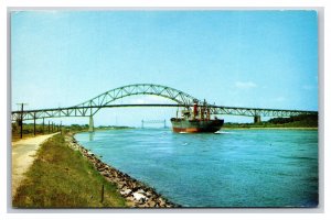 Bourne Bridge Cape Cod Canal Massachusetts MA UNP Chrome Postcard Z1