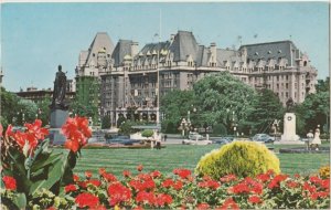 VINTAGE POSTCARD EMPRESS HOTEL VICTORIA BRITISH COLUMBIA POSTED 1965