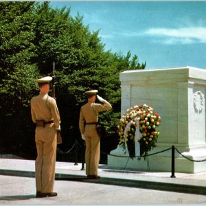 c1960s Washington DC Tomb Unknown Soldier Jumbo Postcard Kodachrome LB Prince 5O