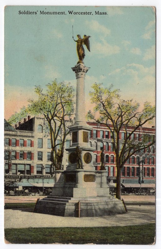 Worcester, Mass, Soldiers' Monument