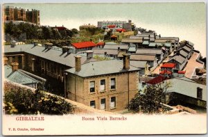 Gibraltar Buena Vista Barracks Buildings Residences Apartments Postcard