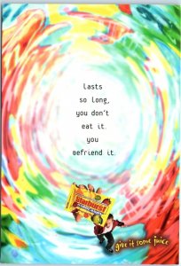 Postcard - Last so long, you don't eat it. you befriend it, Starburst Hard Candy