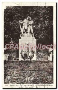 Old Postcard Saint Valery sur Somme War Memorial Albert Roze stat