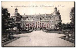 Old Postcard St Georges Loire M and L of the castle clutching L V phot