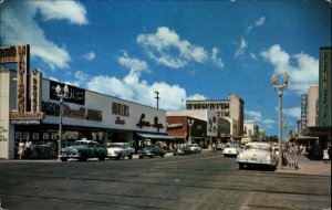 Clearwater Florida FL Classic 1950s Cars Street Scene Vintage Postcard